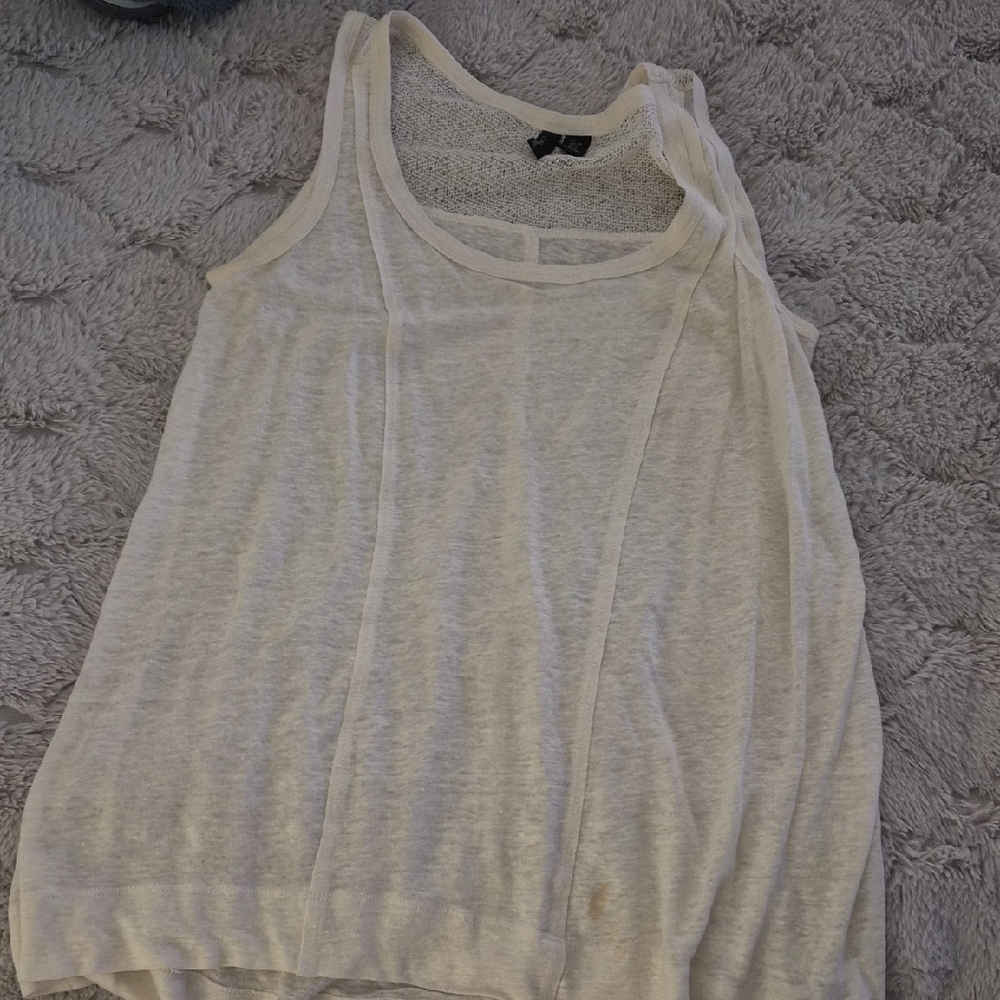 Cynthia Rowley Cream Tank Top